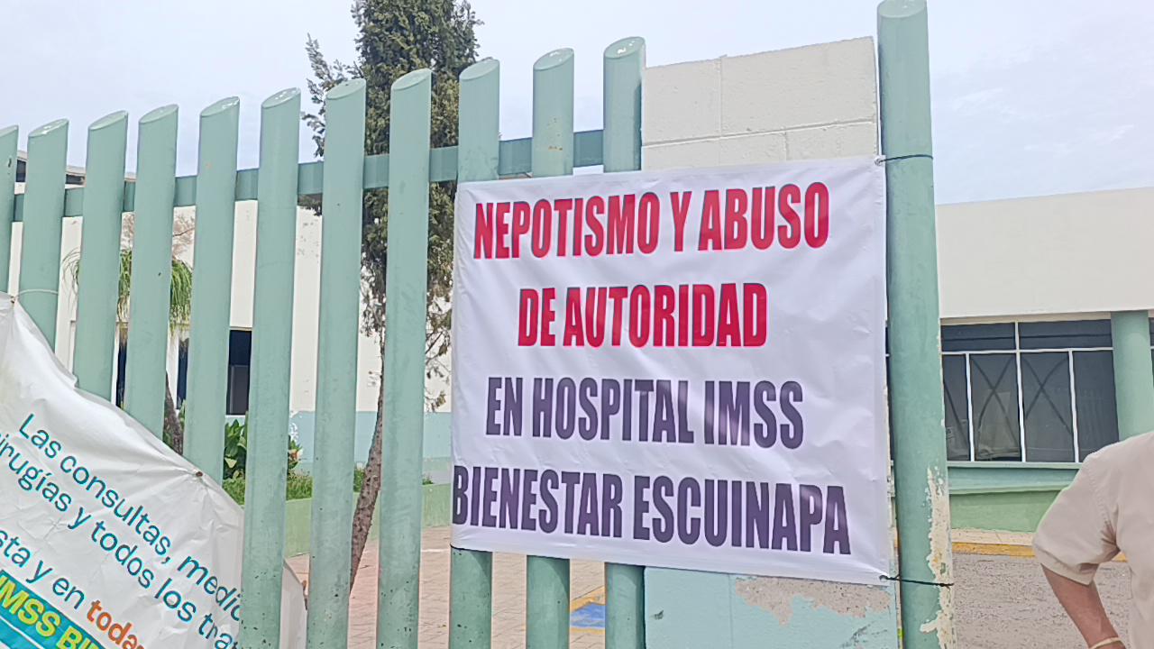 $!Exige personal de IMSS Bienestar Escuinapa destitución de director; lo acusan de nepotismo