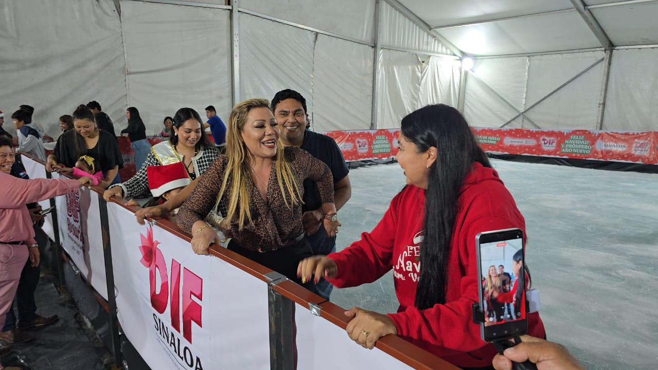 $!Inauguran pista de hielo en Rosario tras casi un mes de espera