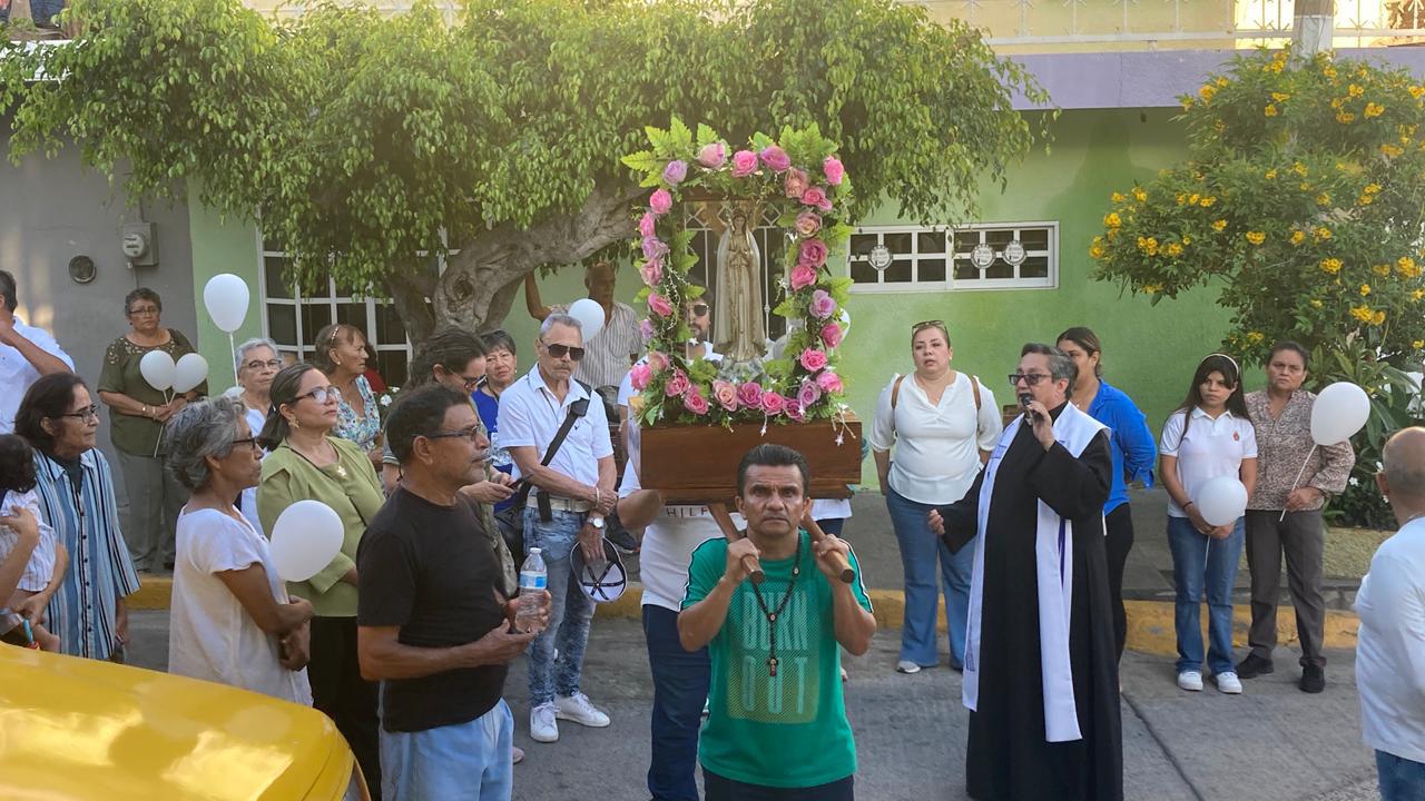 $!Cumplen feligreses de la Montuosa con la quinta peregrinación en los festejos de la Virgen de Fátima