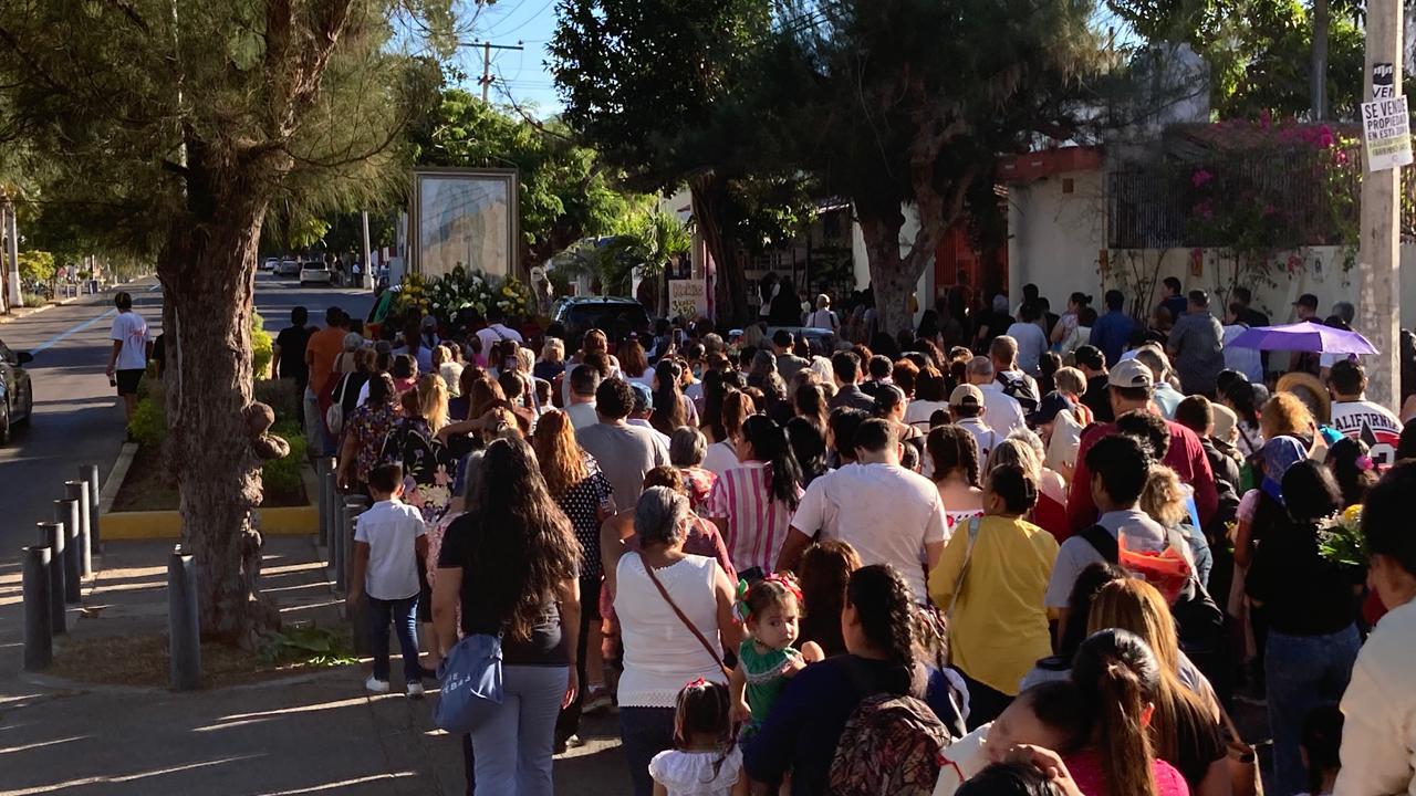 $!Realizan peregrinación y misa en La Puntilla en honor de la Virgen de Guadalupe