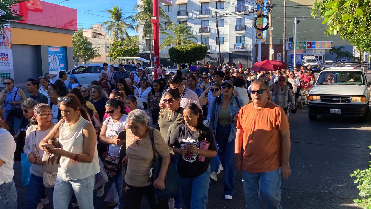 $!Realizan peregrinación y misa en La Puntilla en honor de la Virgen de Guadalupe