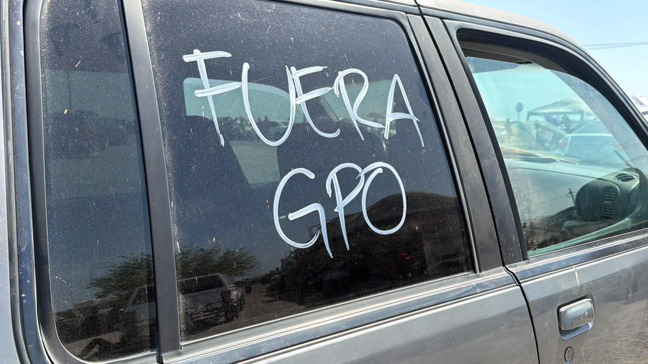$!Colectivo ‘Aquí No’ bloquea el acceso a más de 3 mil trabajadores de GPO