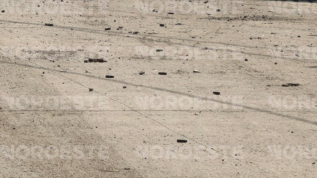 $!Disparos de arma larga impactan casa en la colonia Azteca de Mazatlán