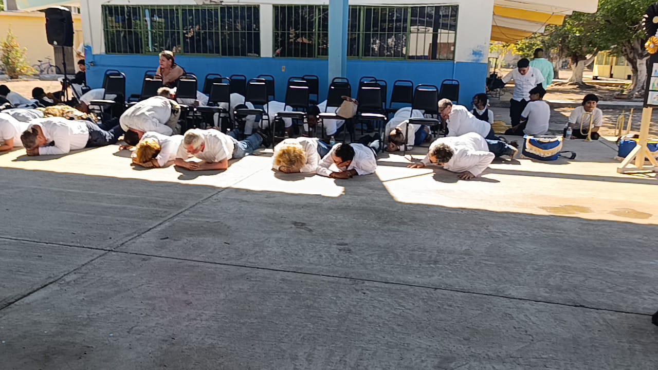 $!Realizan simulacro de seguridad ante hechos de alto impacto en Escuinapa