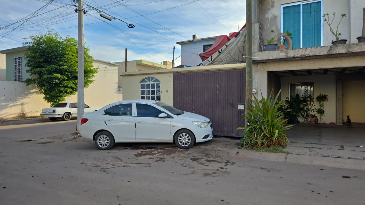 $!Balean taller y carro; racha de 6 ataques en Santa Fe, Culiacán
