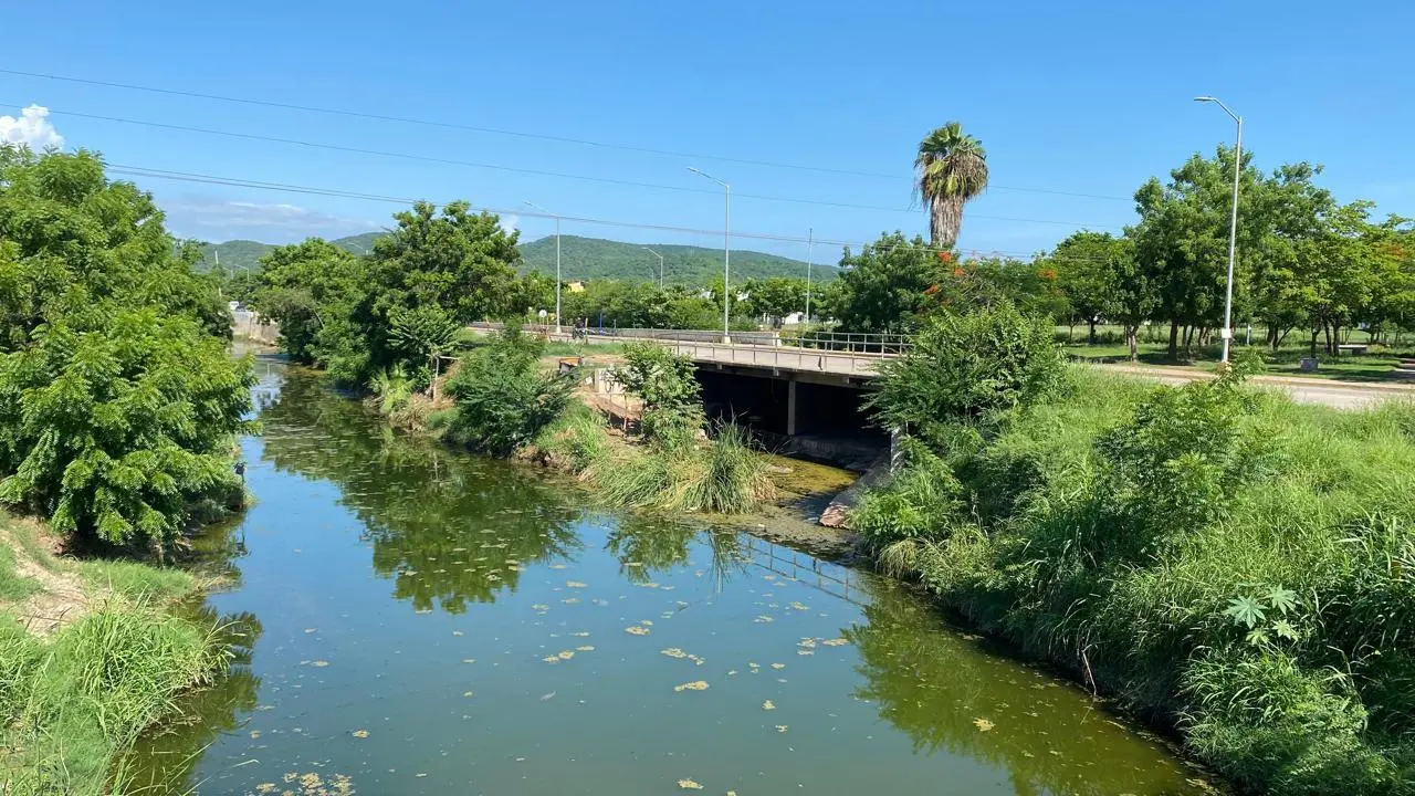 $!Limpian en La Foresta, pero ‘olvidan’ basura entre agua estancada y no atienden descargas de drenaje al Arroyo Jabalines