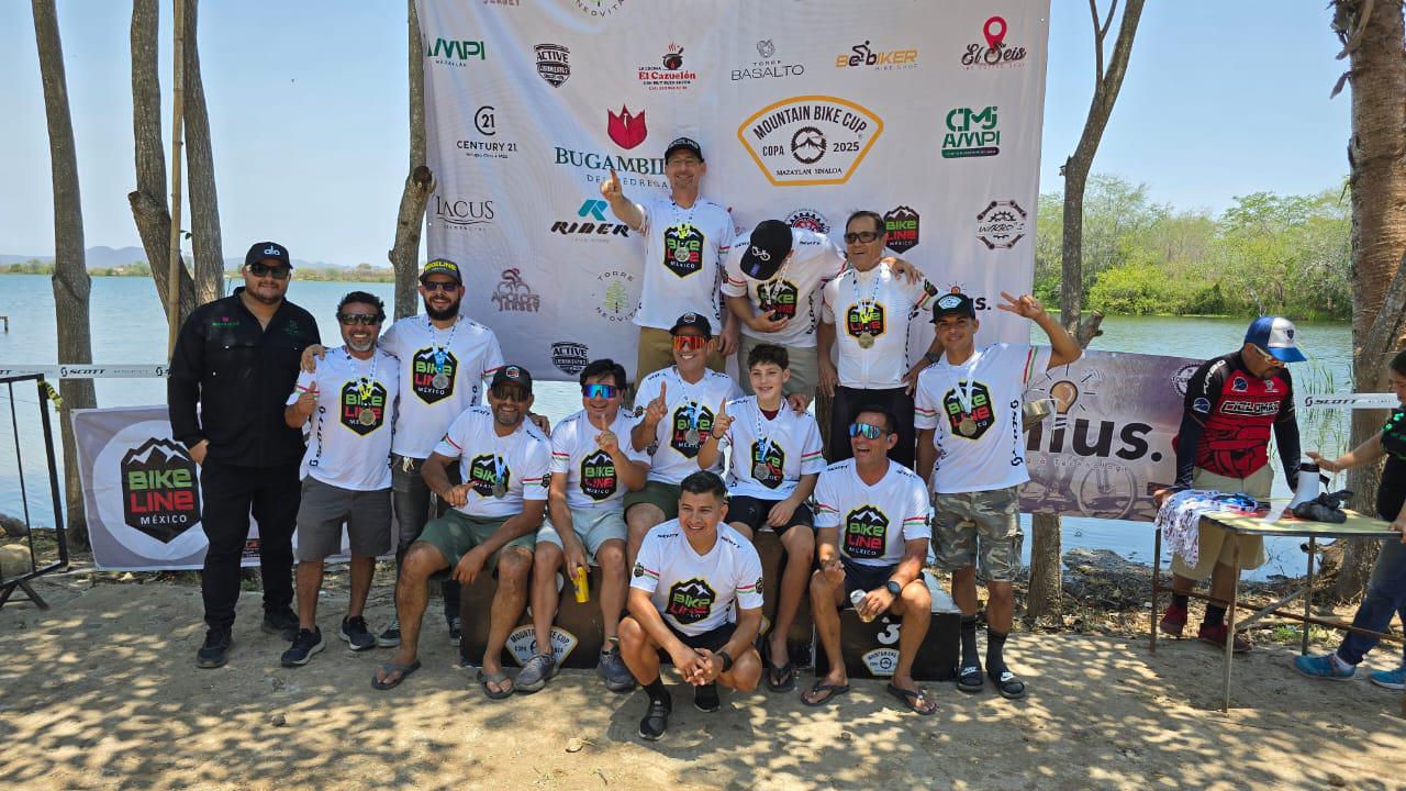 $!Cumplen más de 140 ciclistas los retos de la tercera fecha del Serial Mountain Bike Cup