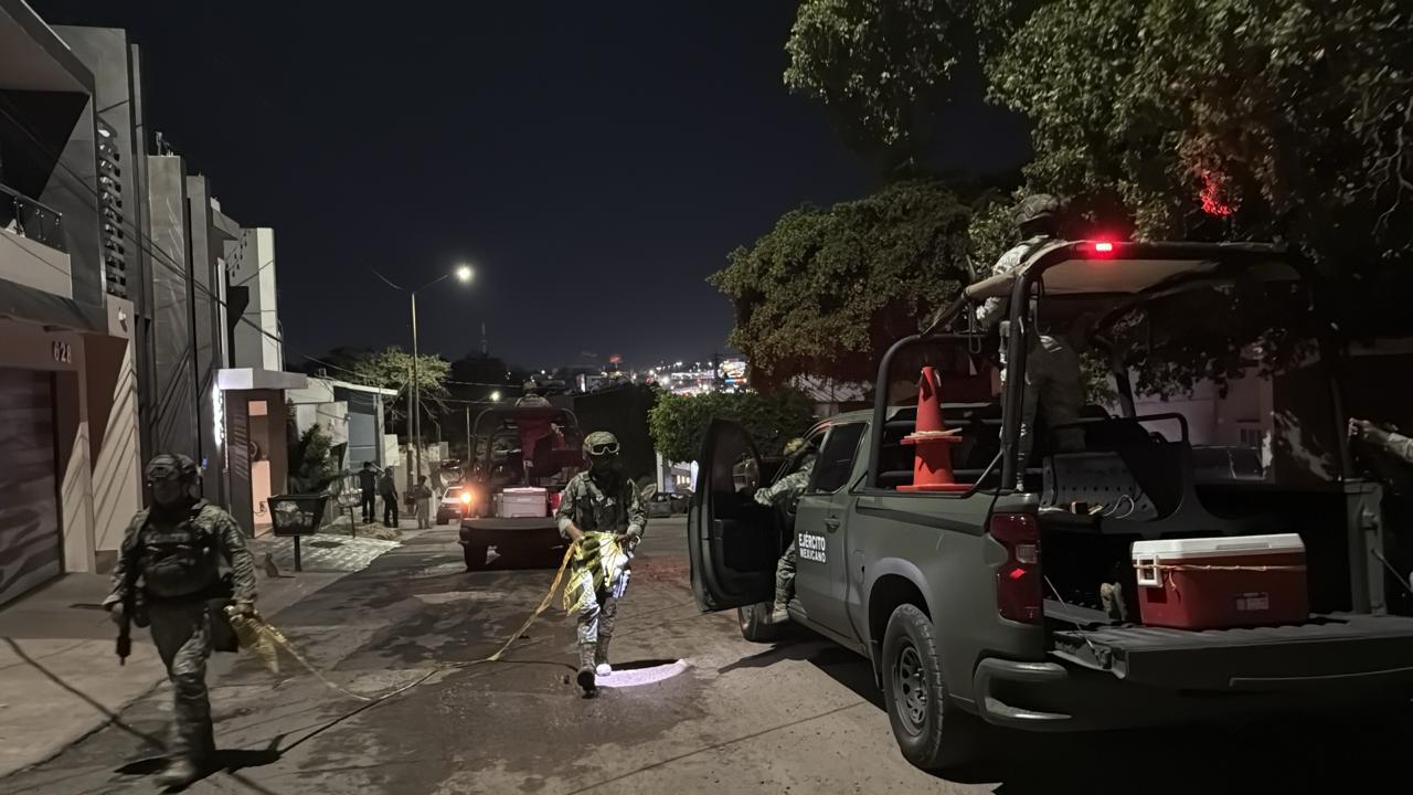 $!Ataque a balazos contra vivienda deja daños y dos detenidos en la colonia República Mexicana, en Culiacán