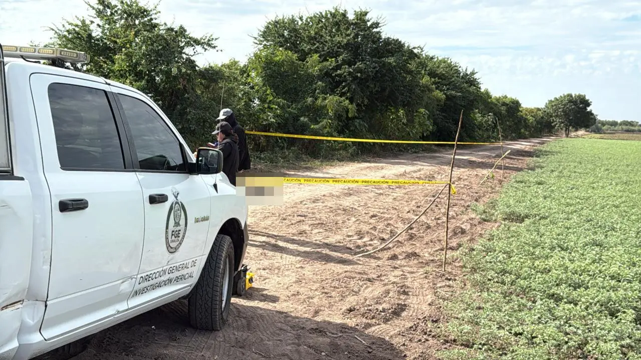 $!Aparece cuerpo carbonizado en camino a la comunidad de La Curva, en Navolato