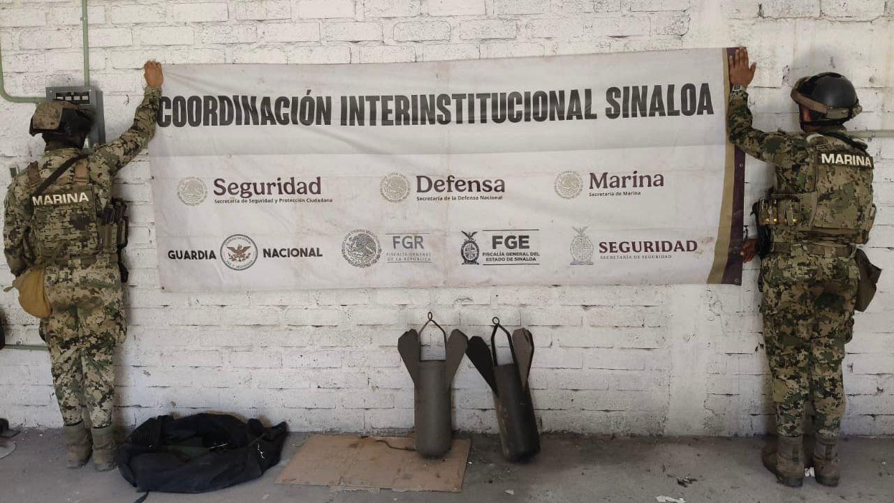 $!Marina asegura armas y explosivos durante patrullajes en Escuinapa