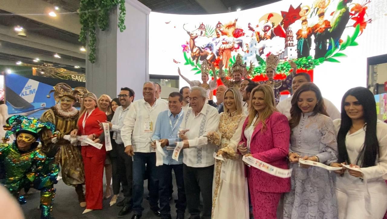 $!Autoridades de Sinaloa inauguran el pabellón del Estado en el Tianguis Turístico.