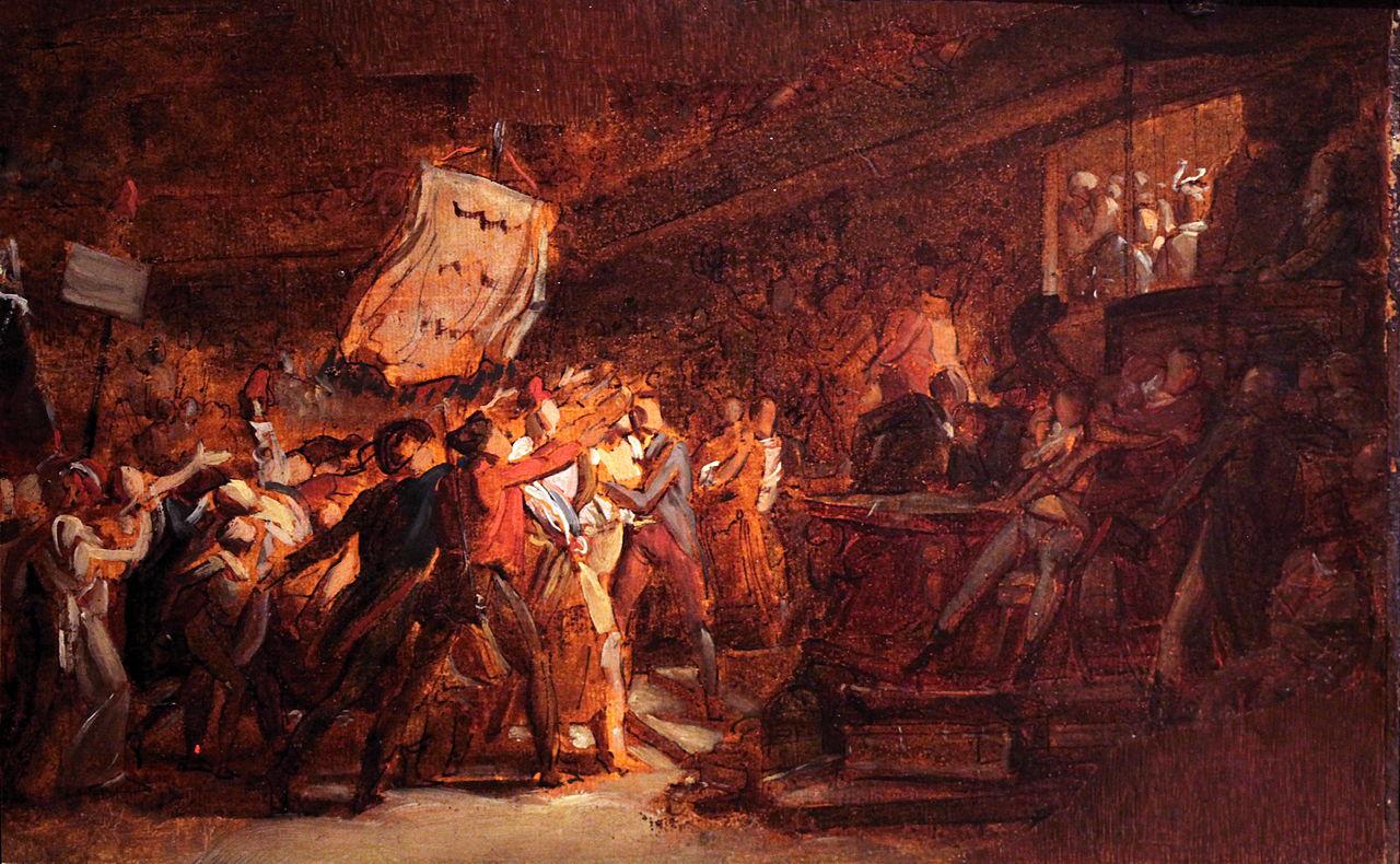 $!‘El pueblo francés exige la destitución del tirano el 10 de agosto de 1792’, Francoise Gérard.