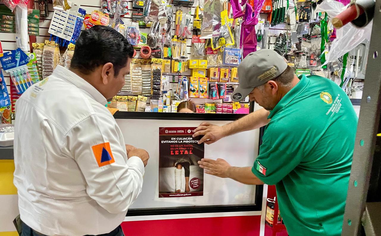 $!Protección Civil de Culiacán llama a celebrar las fiestas decembrinas sin el uso de pirotecnia