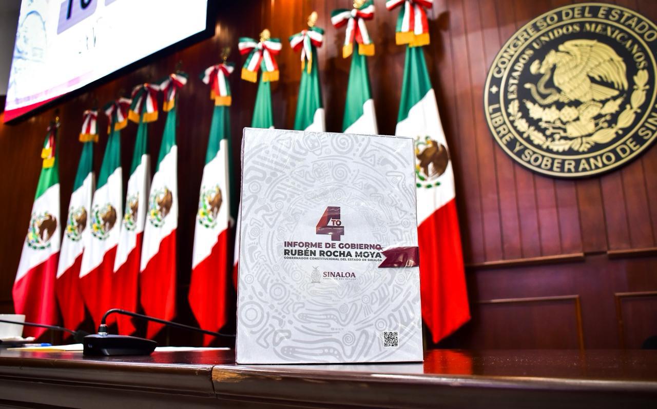 $!Gobierno de Sinaloa entrega al Congreso del Estado Cuarto Informe de Labores de Rocha