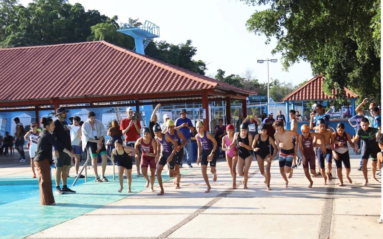 $!Fiesta deportiva en Culiacán: 80 atletas brillan en el Acuatlón 2025 rumbo a la Olimpiada Conade