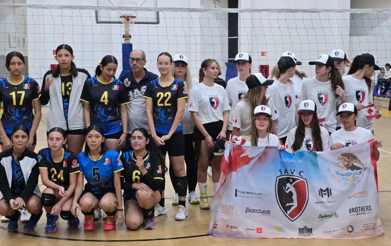 $!Hermana Copa Amistosa Internacional de Voleibol a Canadá y Mazatlán
