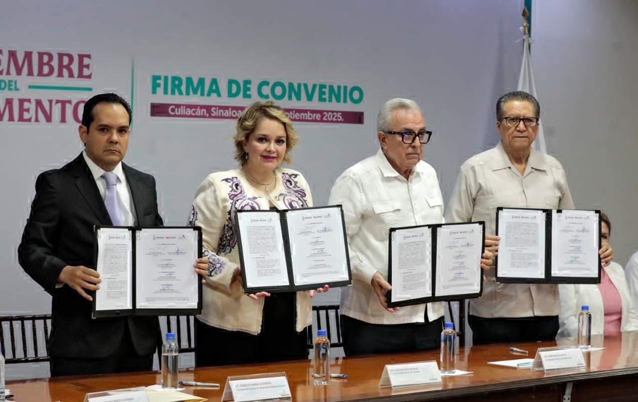 $!Firman convenio para impulsar la campaña ‘Septiembre Mes del Testamento’ en Sinaloa
