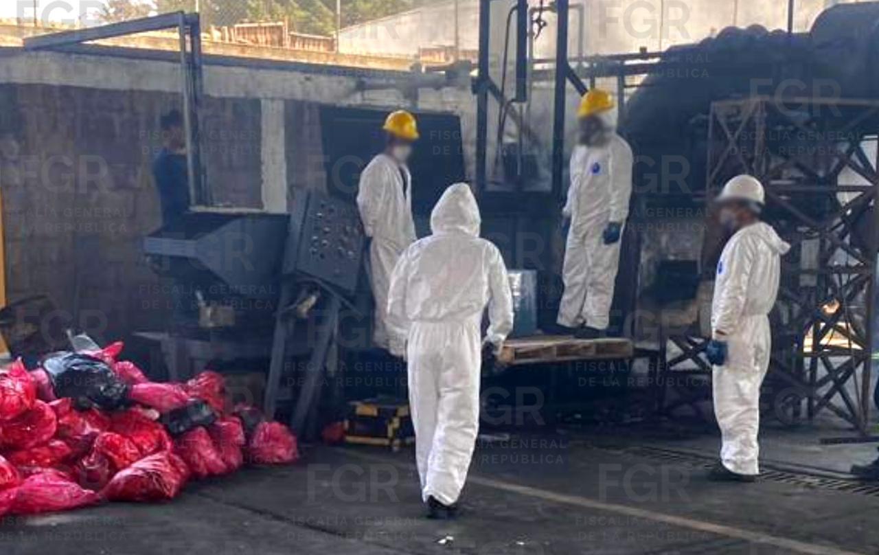 $!FGR destruye 120 toneladas precursores químicos y fentanilo en Sinaloa