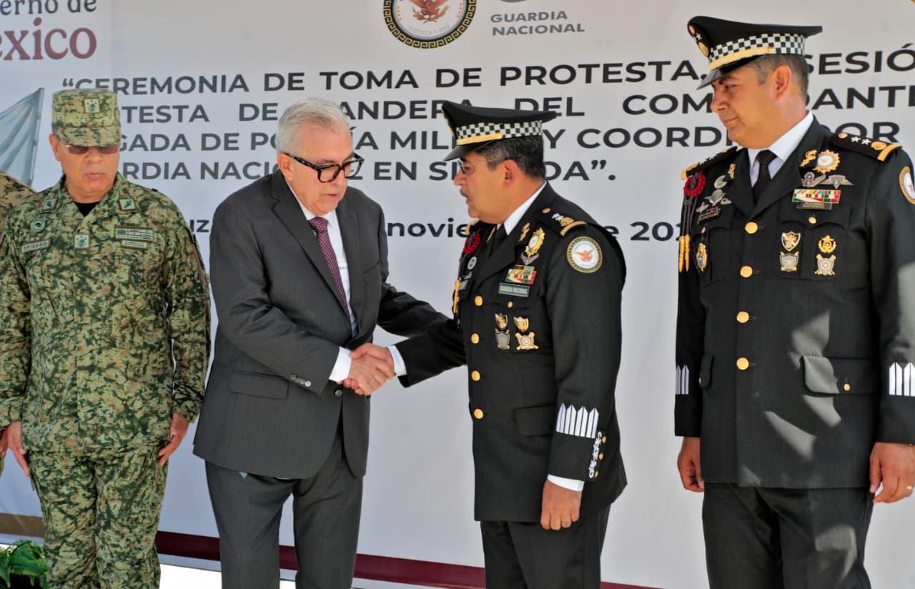 $!Julices González Calzada toma protesta como jefe de la Guardia Nacional en Sinaloa