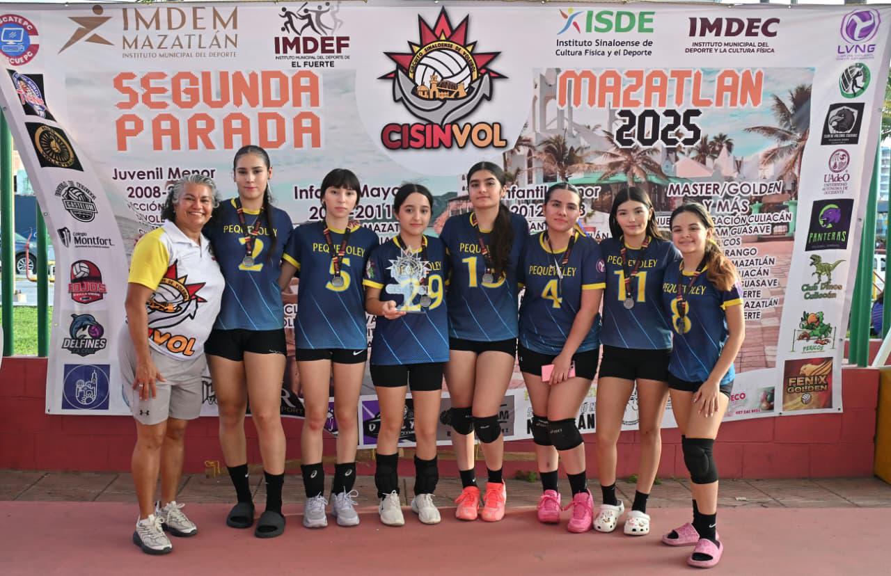 $!Selección Mazatlán impone la casa en Circuito Sinaloense de Voleibol