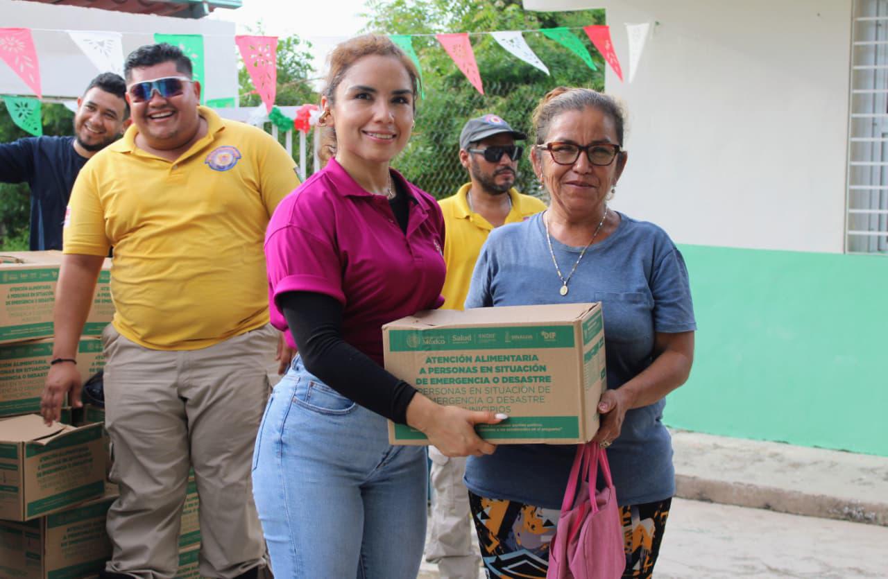 $!Entregan apoyos a familias afectadas por lluvias en Palmillas, Escuinapa