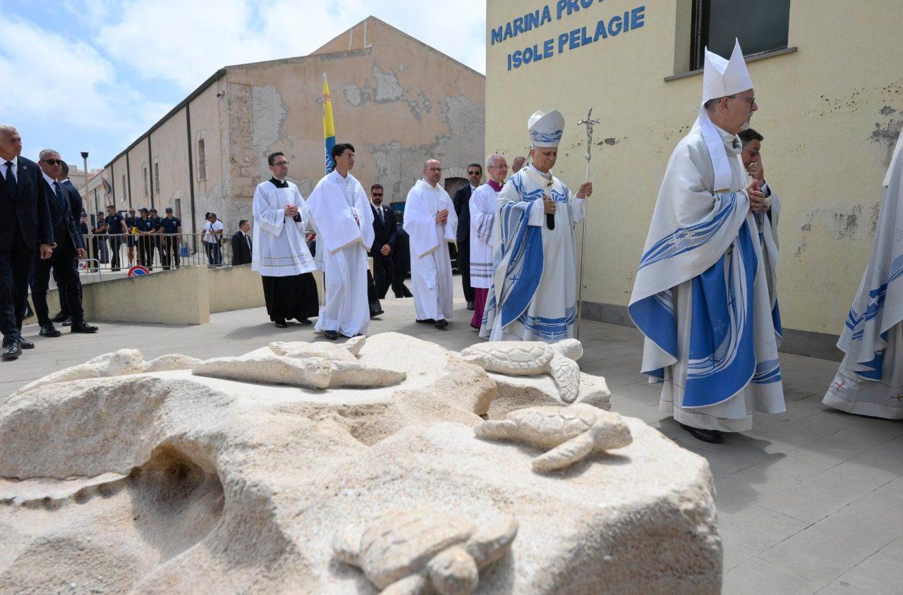 $!Visita pastoral del Papa a Lampedusa, sábado 4 de julio de 2026.