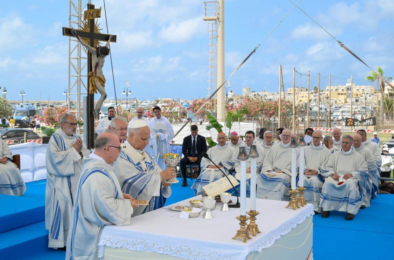 $!Eucaristía celebrada por el Santo Padre en Lampedusa, sábado 4 de julio de 2026.
