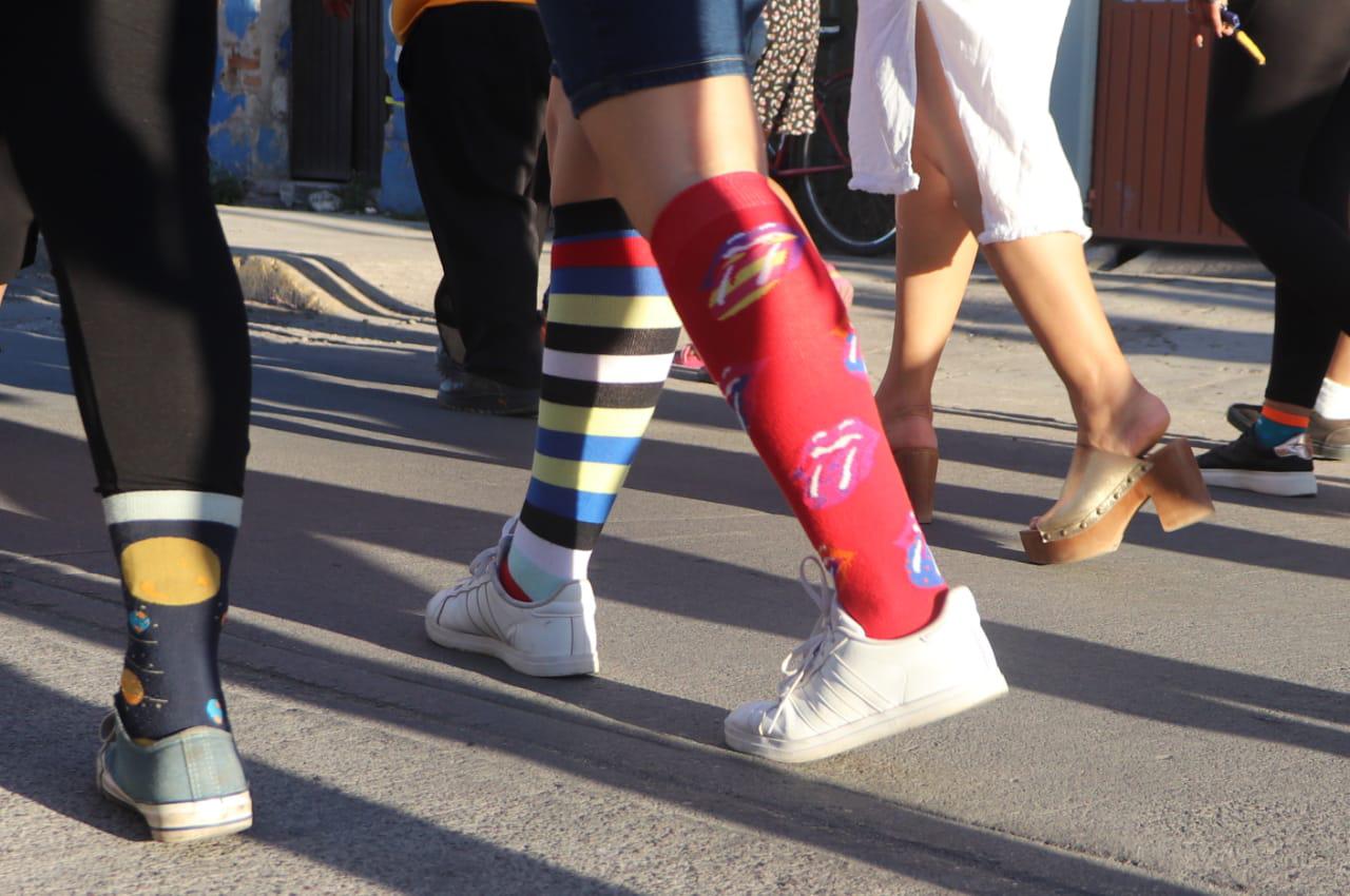 $!Marchan en Escuinapa en conmemoración del Día Mundial del Síndrome de Down