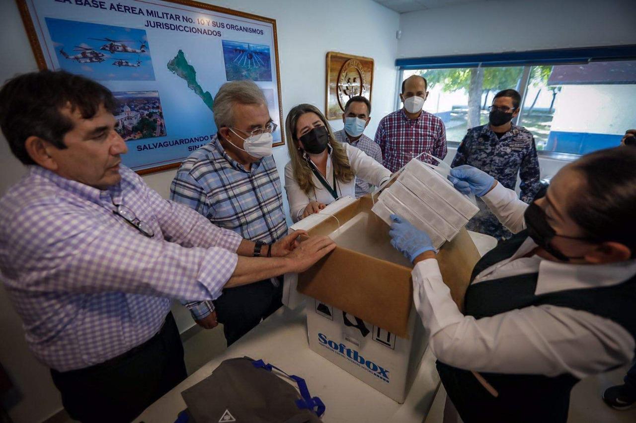 $!Llega a Sinaloa el mayor cargamento de vacunas contra el Covid-19