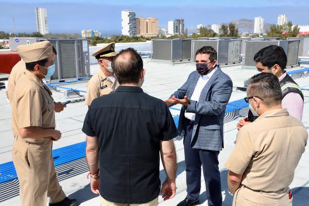 $!Supervisan el Hospital Regional Naval de Especialidades de Mazatlán