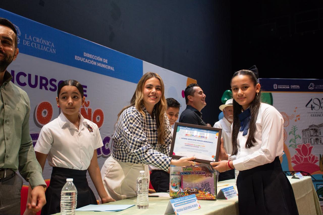 $!Gobierno de Culiacán reconoce a niñas y niños cronistas