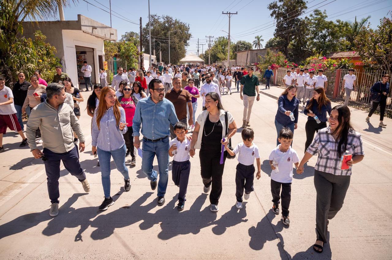 $!Entregan la pavimentación número 201 en Bachigualatito; invierten $5.5 millones