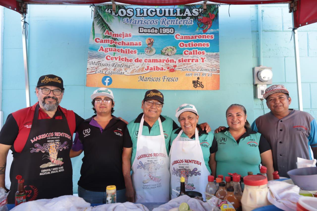 $!Mariscos Rentería ‘Los Liguillas’ celebra 75 años en el Centro Histórico de Mazatlán