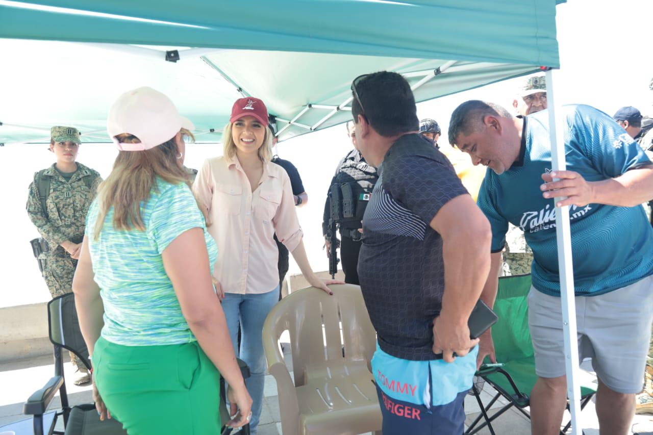 $!Realiza Alcaldesa de Mazatlán recorrido por ruta del desfile bajo fuerte operativo de seguridad