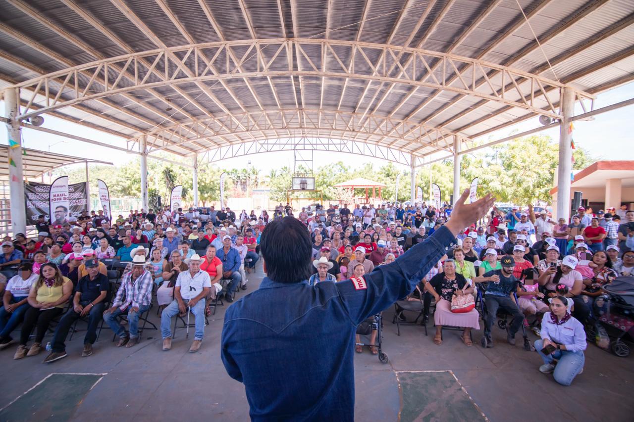 $!Promete Gámez Mendívil construir obras sociales e impulsar el turismo en Baila