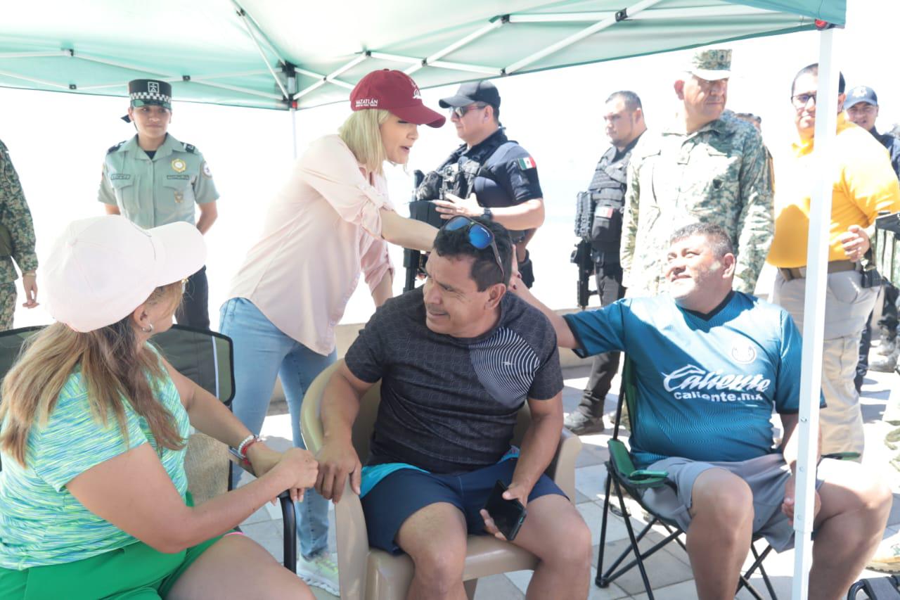 $!Realiza Alcaldesa de Mazatlán recorrido por ruta del desfile bajo fuerte operativo de seguridad