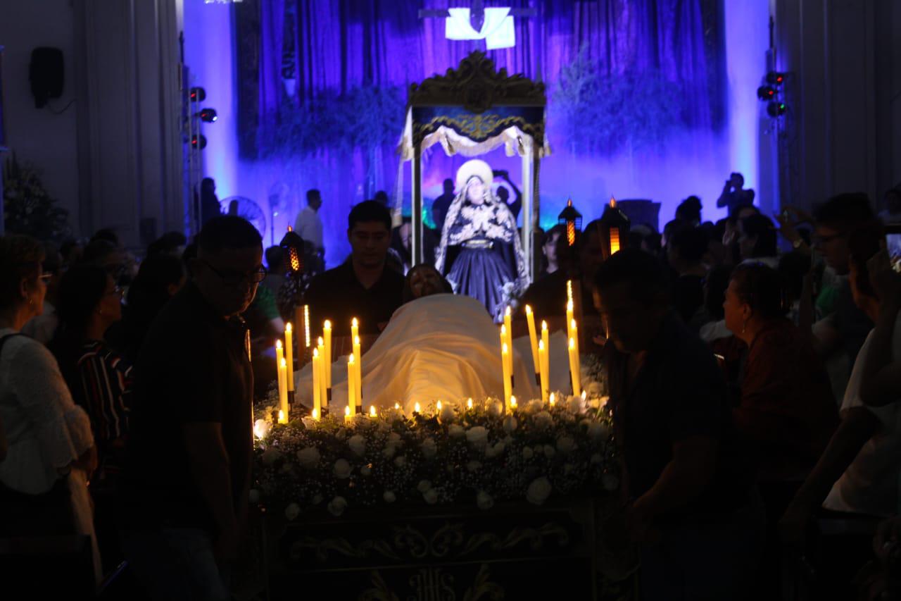 $!Este Viernes Santo, se viste de duelo el Santuario de la Virgen del Rosario