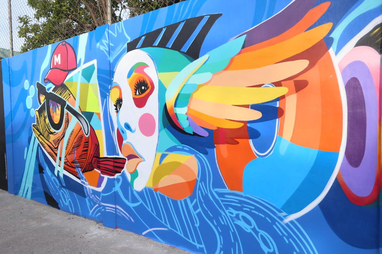 $!El Arte Urbano llega a la barda del Muelle Fiscal, en Mazatlán