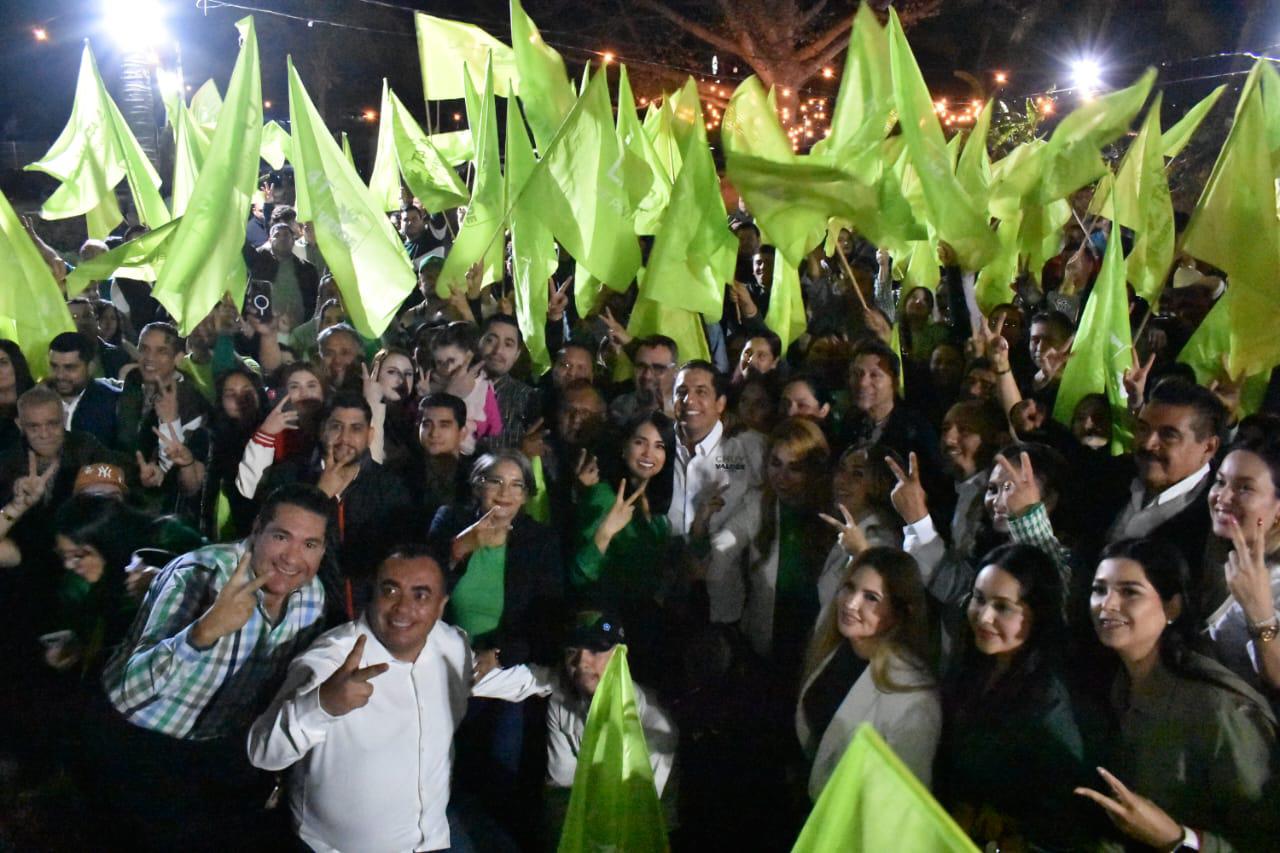$!Arrancan campaña Valdés Palazuelos y Ramos Carbajal para el Senado de la República por el PVEM