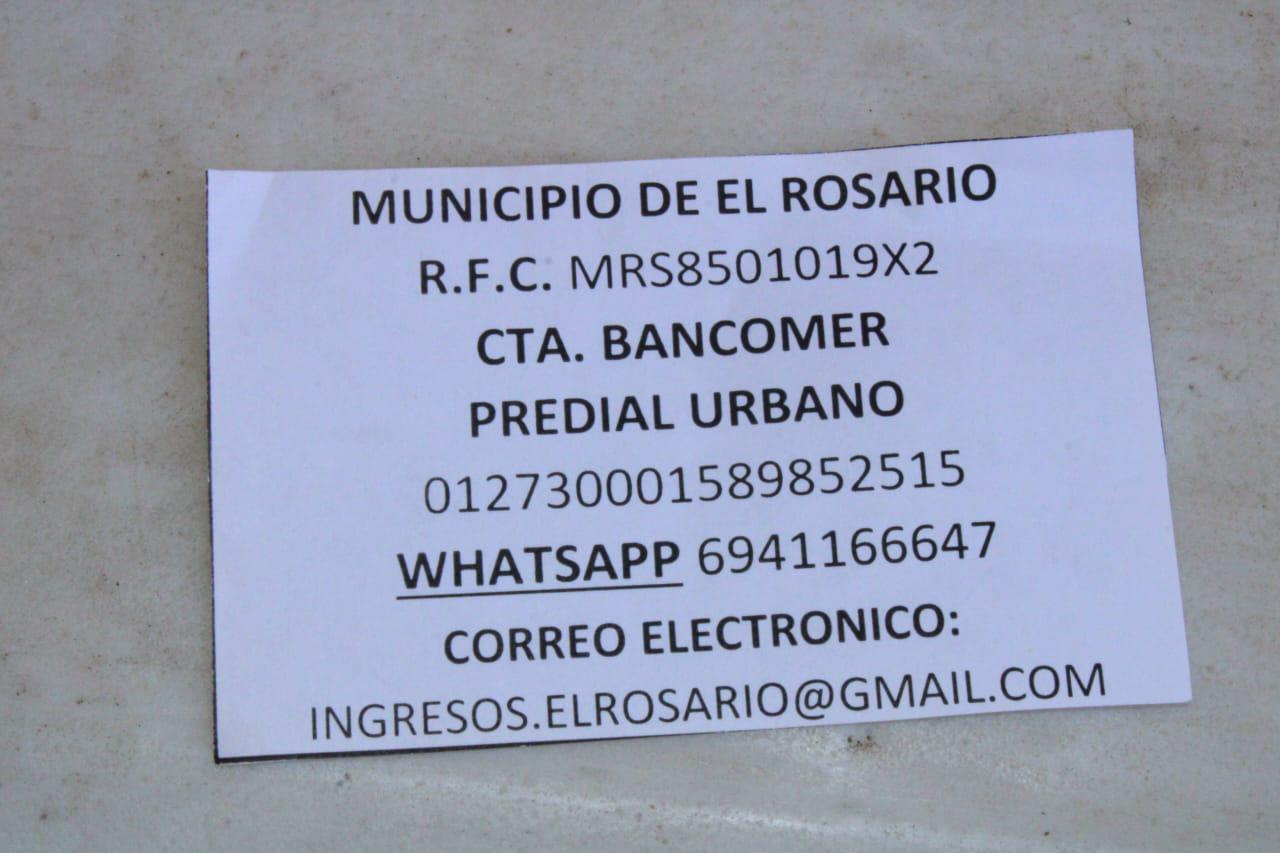 $!Llaman en Rosario a aprovechar descuentos en Predial; ahora hay servicio por WhatsApp