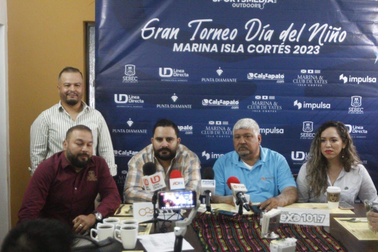 $!Presentan el Gran Torneo de Pesca del Día del Niño Marina Isla Cortés 2023