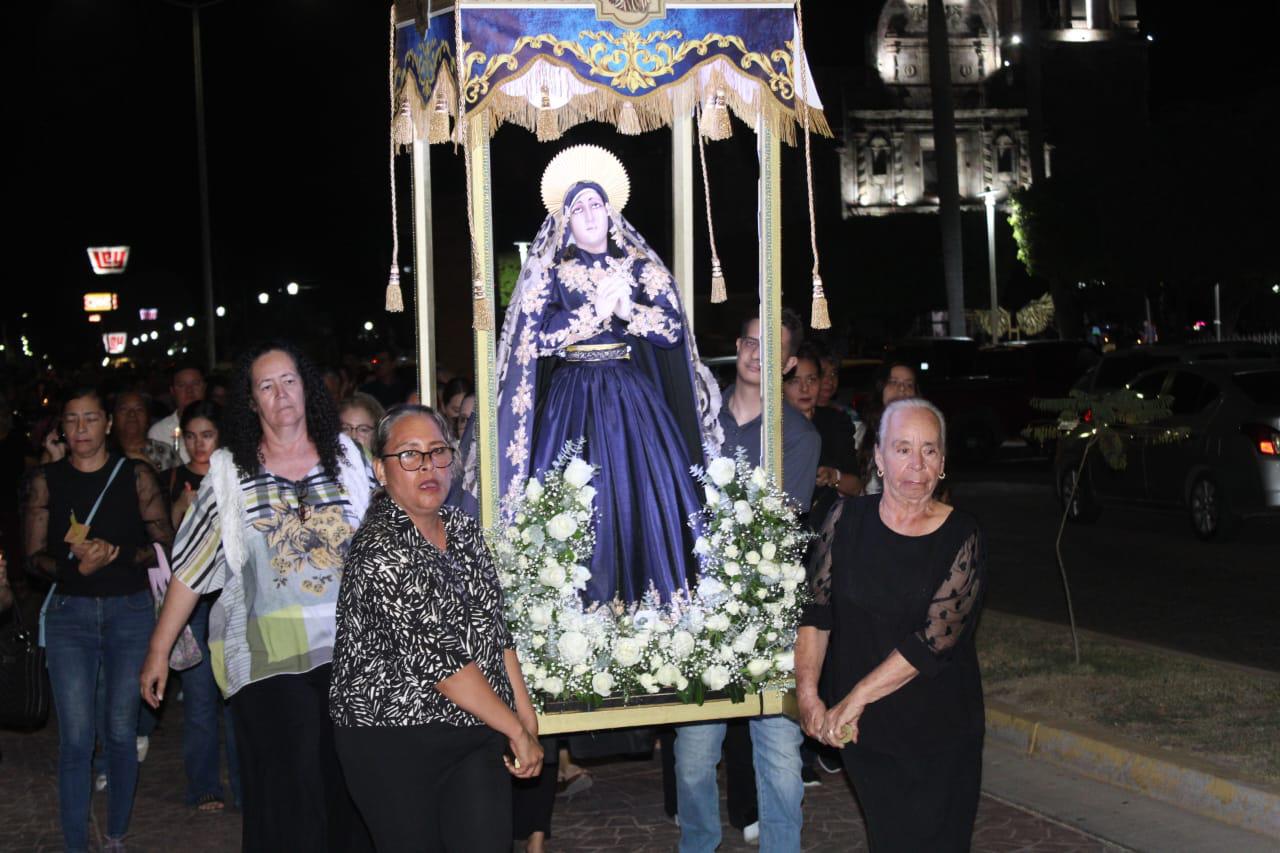 $!Este Viernes Santo, se viste de duelo el Santuario de la Virgen del Rosario