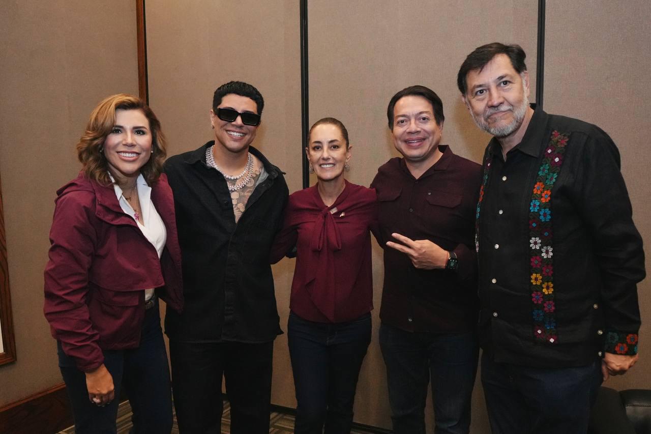 $!Muestra Eduin Caz su apoyo a Claudia Sheinbaum