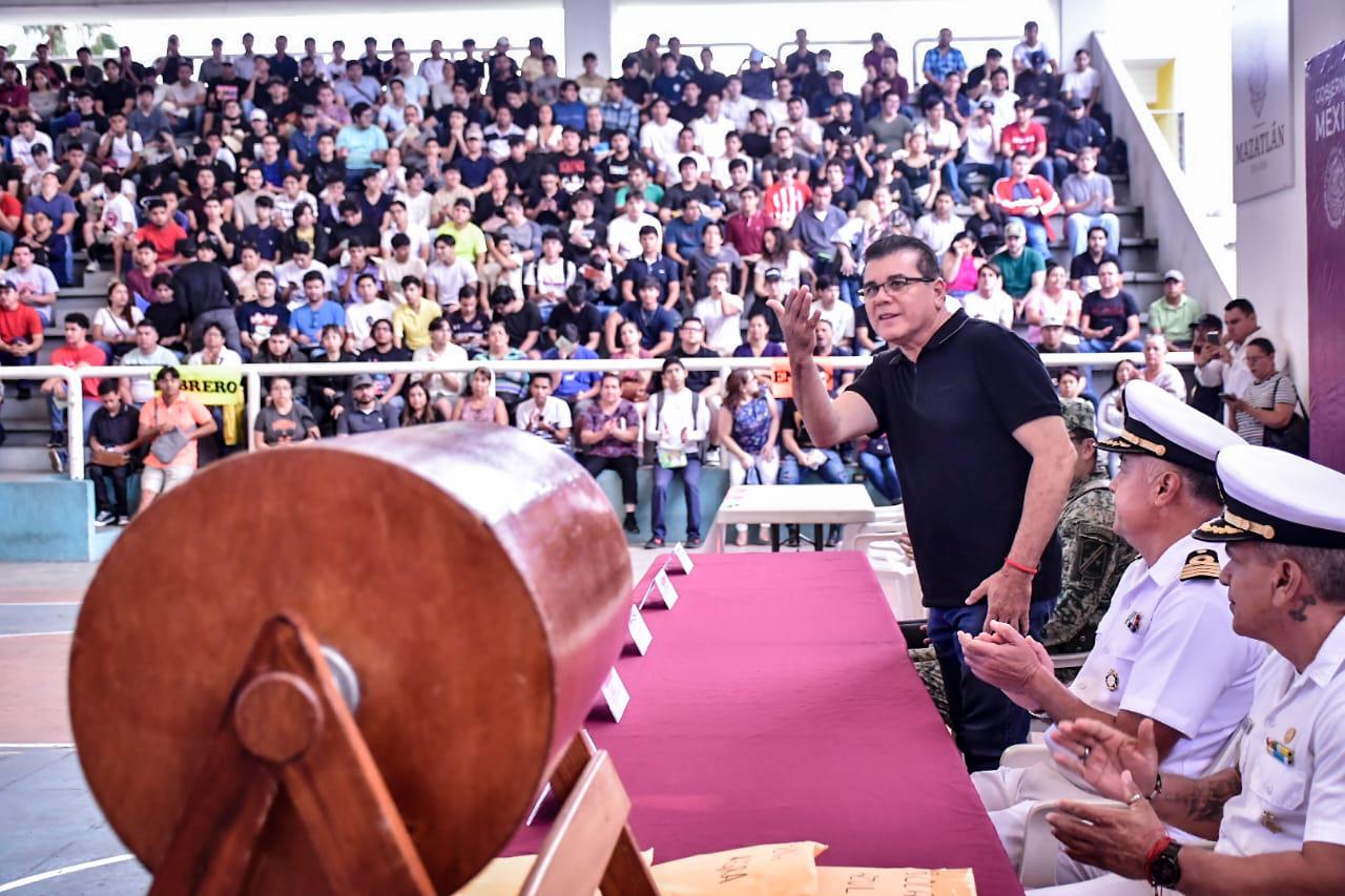 $!Realizan Sorteo Anual del Servicio Militar Nacional en Mazatlán