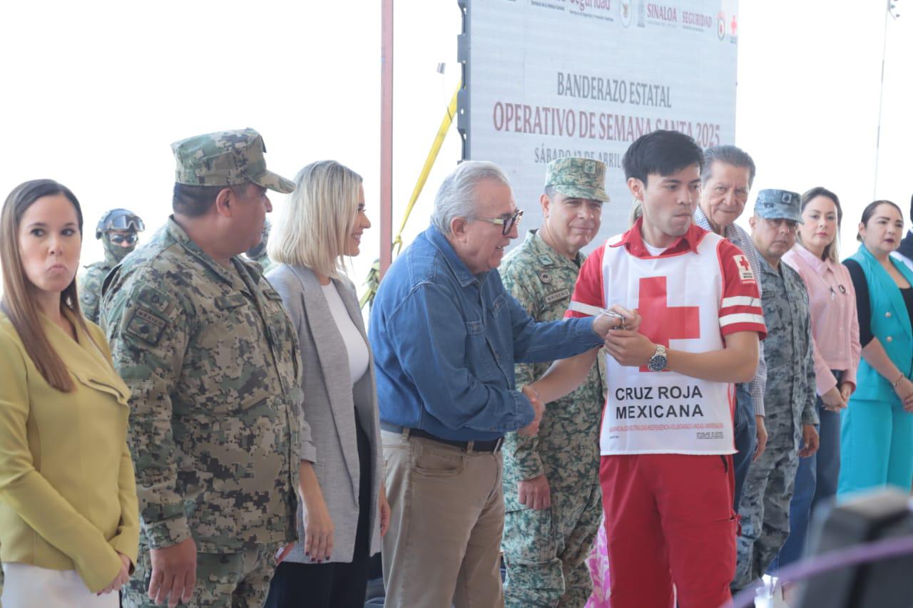 $!Con 14 mil 264 efectivos confirmados, dan banderazo en Mazatlán al Operativo Estatal de Semana Santa 2025