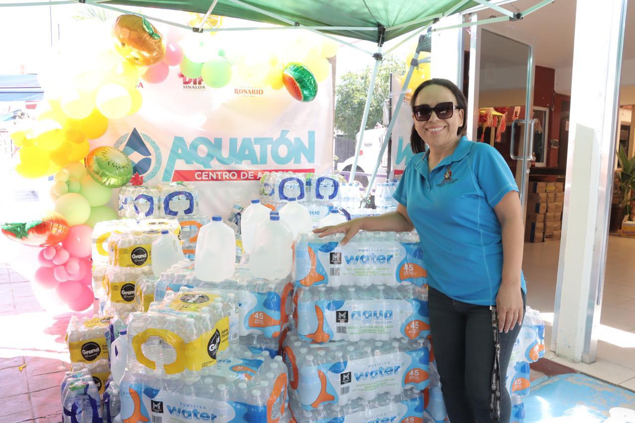 $!En Rosario recaban 6 mil litros de agua durante arranque del Aquatón 2025