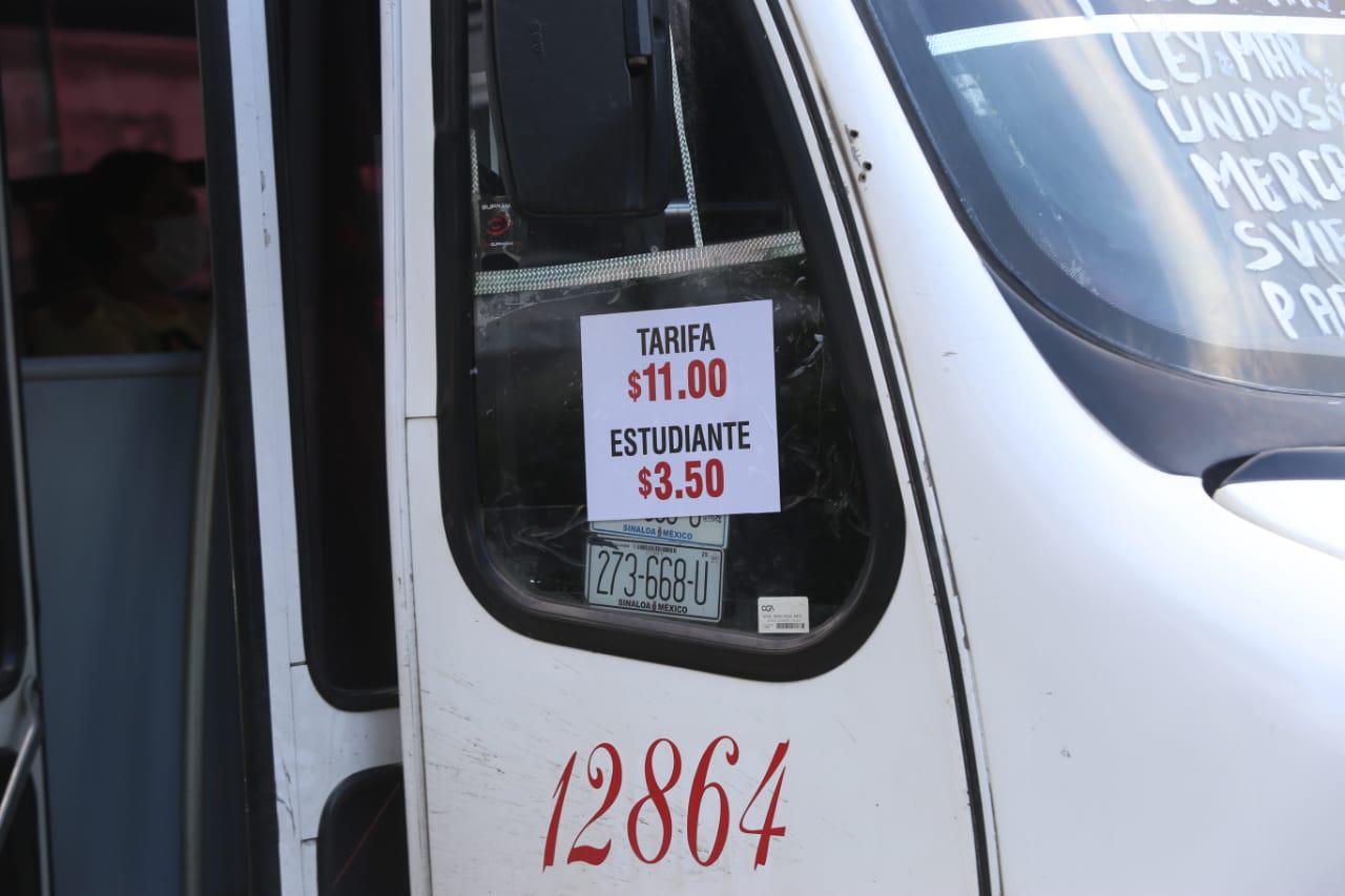 $!En Mazatlán, aumento a tarifa sorprende a usuarios de transporte urbano; exigen mejoras en servicio