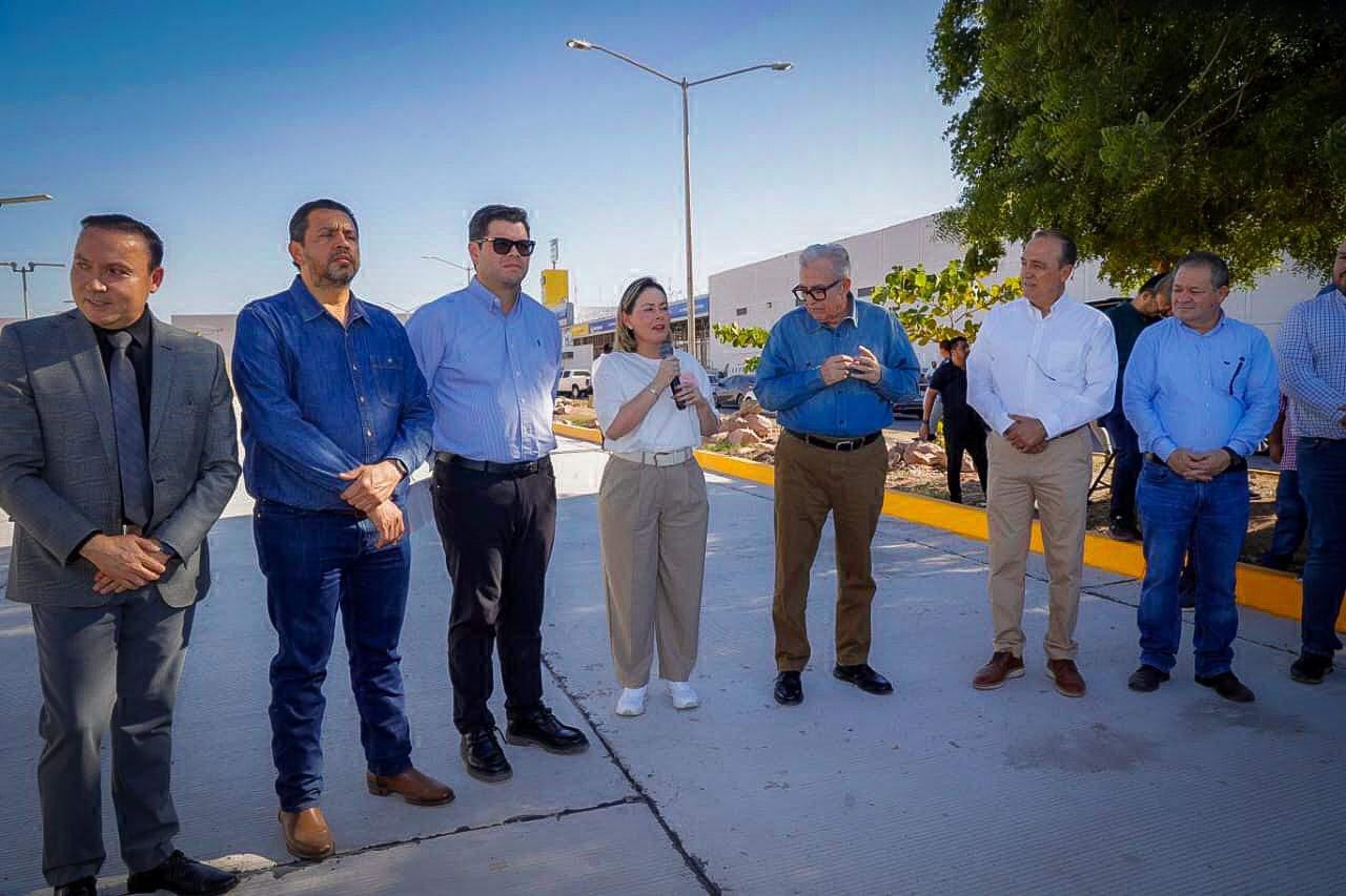 $!Rocha Moya inaugura carril del bulevar Zacarías en Los Mochis