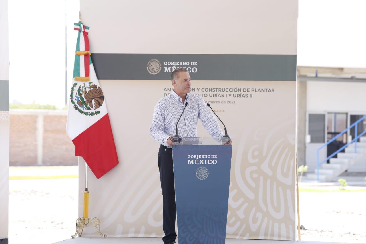 $!Inaugura AMLO plantas tratadoras de aguas residuales en Mazatlán