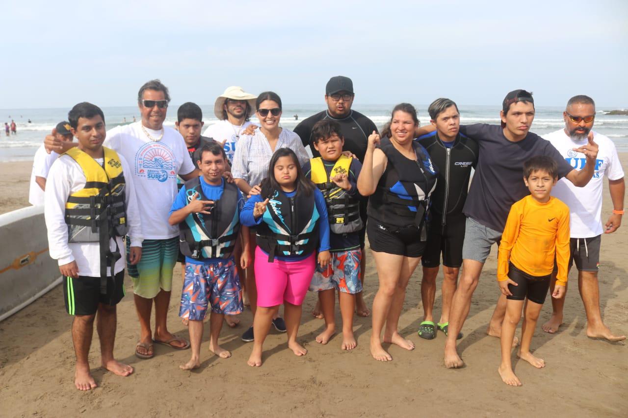 $!Realizan tercera clínica de Olas para Todos, en Playa Bonita